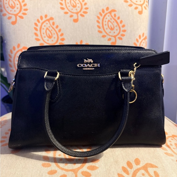 Coach Handbags - Coach Black Leather Satchel